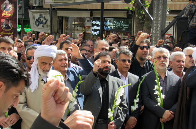 خروش بی‌نظیر سنندج در بدرقه شهید اقتدار ملی «رضا بسطامی» 