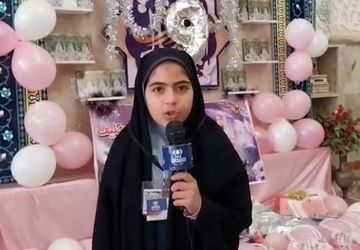 جشن تکلیف و تاج بندگی فرشته‌های نور در رواق امامزاده شاهرضا(ع)