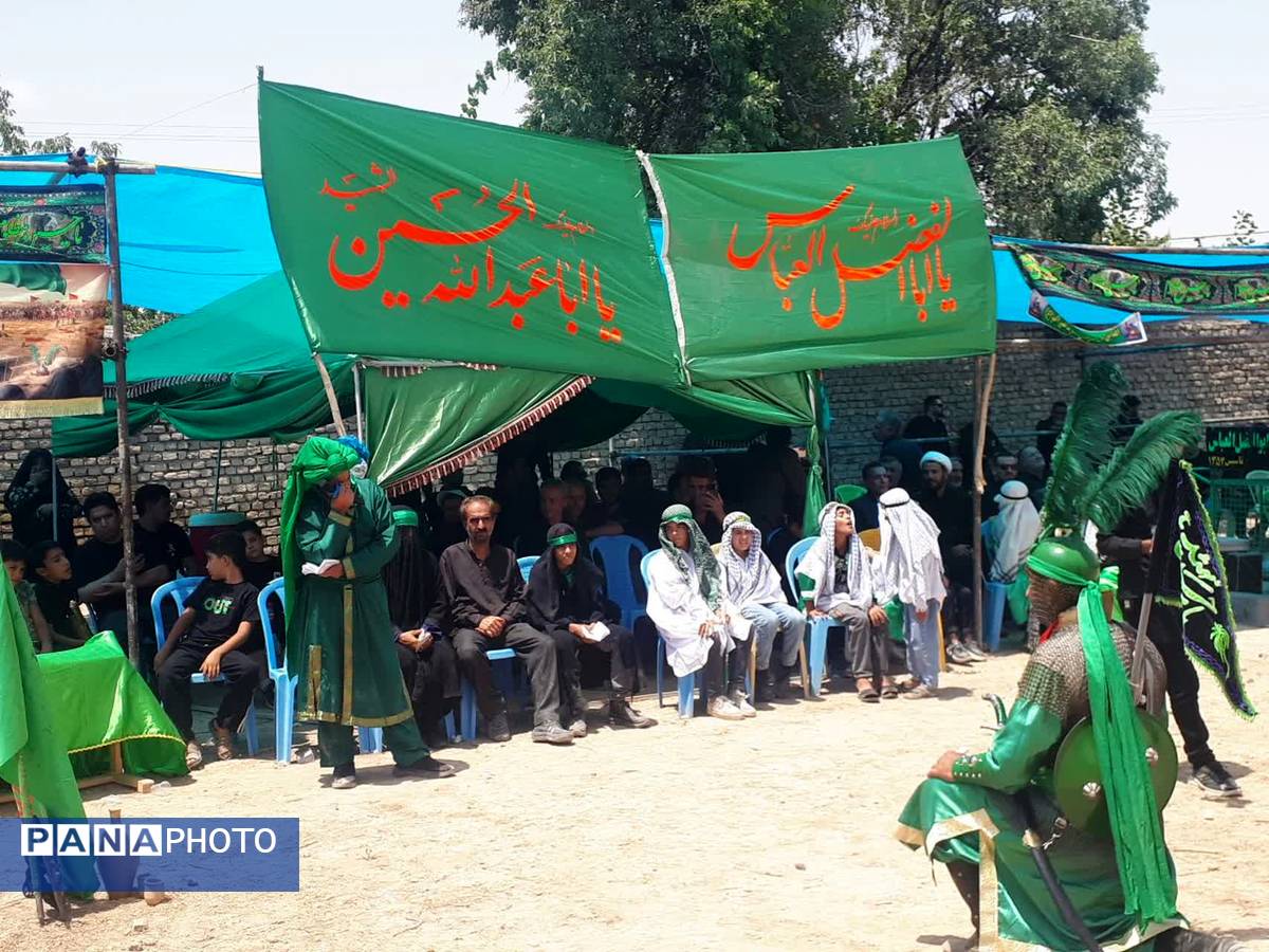 آیین شبیه خوانی عاشورا در روستای مهمانک