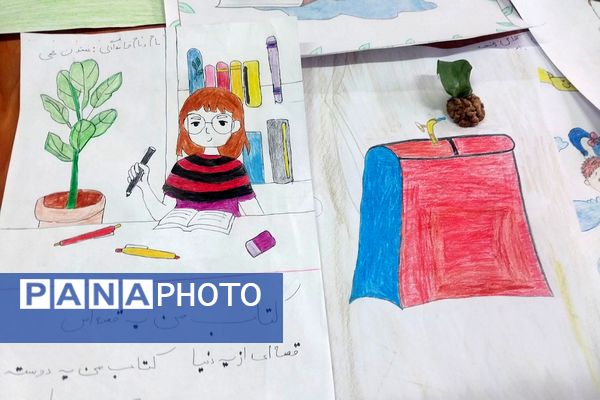 جشن دانایی در دبستان مهران؛ هفته کتاب با شور دانش‌آموزان دختر مهران