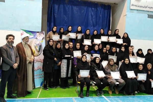 اختتامیه اولین دوره از مسابقات والیبال جام رمضان بانوان در تربت جام