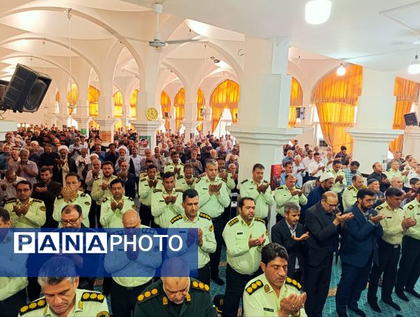 برگزاری نماز عبادی سیاسی جمعه همزمان با شروع هفته انتظامی در شهرستان خلیل اباد 