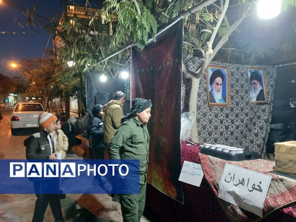 برپایی ایستگاه صلواتی توسط مسجد امام سجاد (ع) در شهرستان خلیل‌آباد 