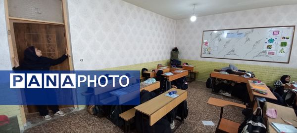 مانور زلزله در دبیرستان مهدی خدابنده