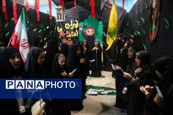 عزاداری کودکان هیات «زیر گنبد طلا» برای دختر سه ساله امام حسین(ع)
