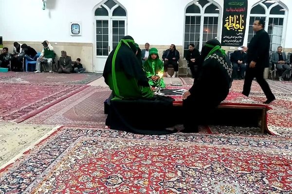 شبیه خوانی به مناسبت شهادت بانوی دوعالم در امامزاده سید قاسم روستا ارغا 