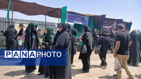 پیاده‌روی جاماندگان اربعین حسینی در شهرستان نظرآباد 