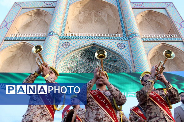 رزمایش اقدار بسیجیان در امیرچخماق یزد