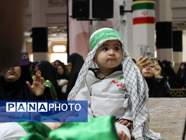 گهواره‌های عاشورایی و لالایی مادران همنوا با کودکان شهید