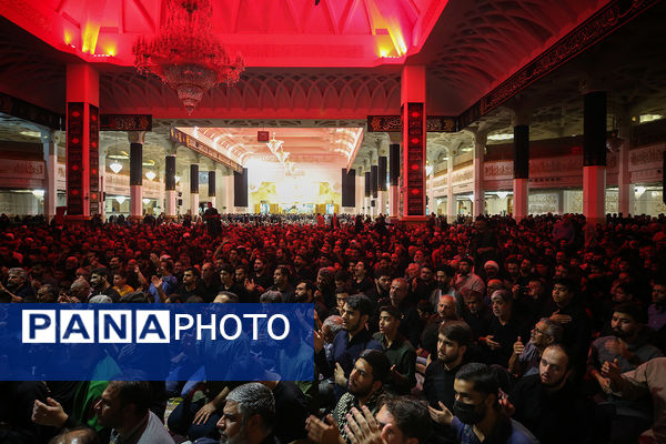 آیین شمعدان‌گردانی و خطبه خوانی شام رحلت حضرت معصومه(س)