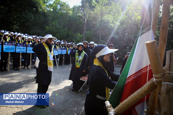 صبحگاه یازدهمین اردوی ملی اعضا و مربیان تشکیلات پیشتازان دختر کشور