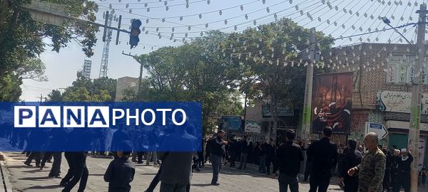 راهپیمایی جاماندگان اربعین حسینی در باخرز 