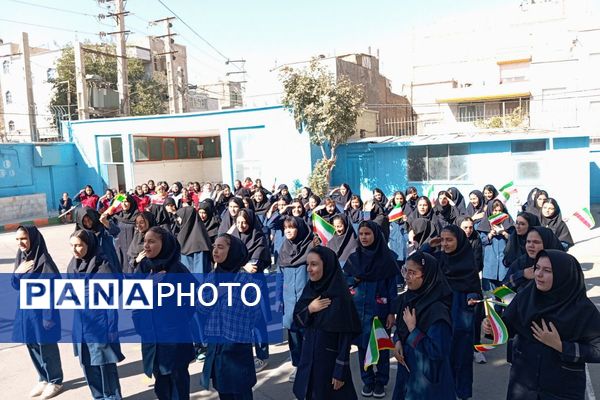 افتتاحییه المپیاد ورزشی دورن مدرسه دبیرستان دخترانه دانش‌نیا