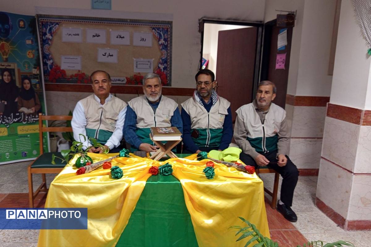 جشن روز مادر و ولادت حضرت زهرا(س) در دبیرستان کریمی شیرازی‌ها با حال‌وهوای چهارشنبه‌های امام‌رضایی