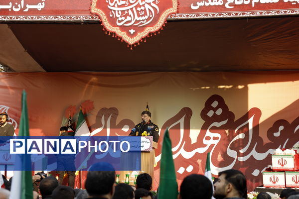 وداع باشکوه مردم با شهدای گمنام در قلب پایتخت