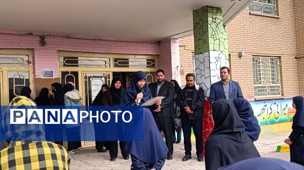 مانور زلزله در دبیرستان حضرت سکینه