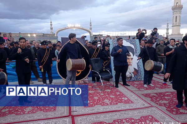 مراسم تشییع و خاکسپاری دو شهید گمنام دوران دفاع مقدس در قم