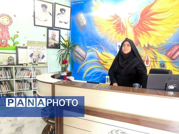 بازدید عوامل اجرایی دبستان شهید پسندیده از کتابخانه فدک فدافن