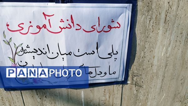 انتخابات شورای دانش آموزی دبیرستان شاهد تکتم ناحیه۳