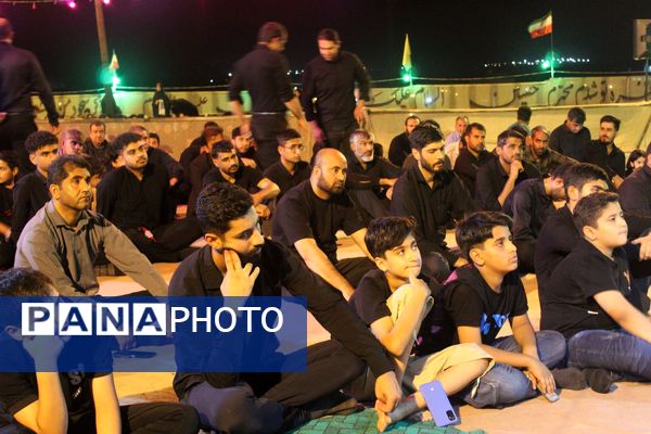مراسم عزاداری شب سوم محرم در هیات مکتب‌‌الزهرا شهرستان حاجی‌‌آباد