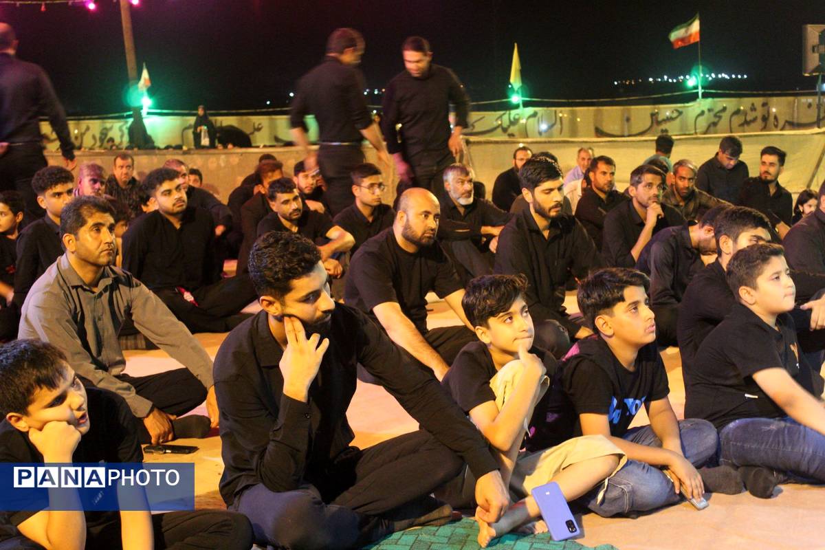 مراسم عزاداری شب سوم محرم در هیات مکتبالزهرا شهرستان حاجیآباد