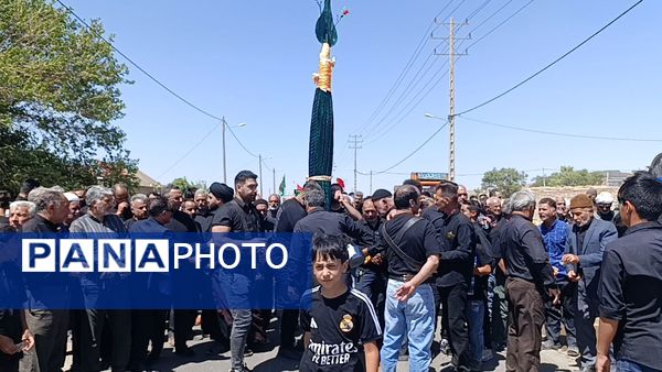 مراسم عزاداری  سرور و سالار شهیدان امام حسین علیه السلام در روستای سلطان آباد نمک