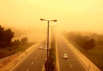 هشدار سطح نارنجی گرد و خاک برای ۲۱ استان