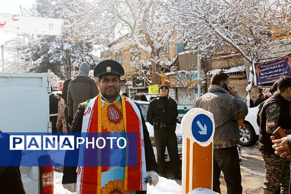 برگزاری راهپیمایی ۲۲ بهمن ماه در شهرستان نیشابور 