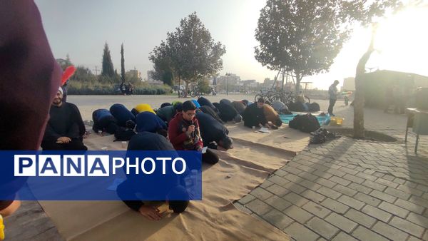 زیارت عاشورا و غبار روبی مزار شهدای گمنام نیشابور