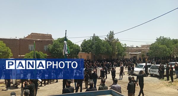 آیین تاسوعای حسینی؛ مردم رباطسنگ در سوگ علمدار کربلا