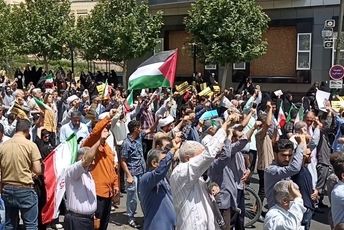 راهپیمایی مردم زنجان در محکومیت جنایات رژیم صهیونیستی 