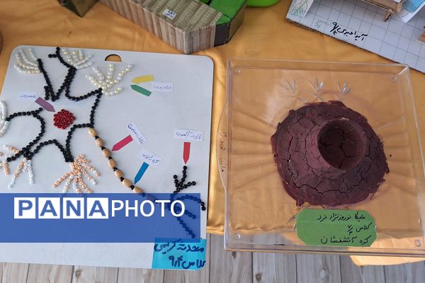 نمایشگاه دست سازه‌های علوم و آزمایشگاه در دبیرستان پویش 