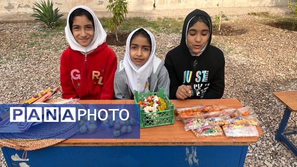 بازارچه کسب و کار دانش‌آموزی در دبستان مولوی فین 