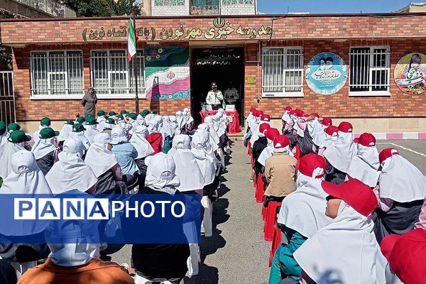 مراسم گرامیداشت هفته نیروی انتظامی در مدارس شهرستان فیروزکوه