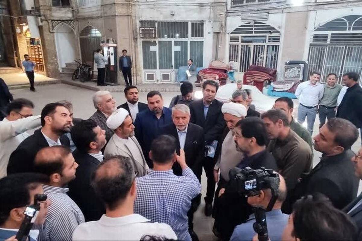 بازدید وزیر میراثفرهنگی از تیمچه بزرگ بازار قم