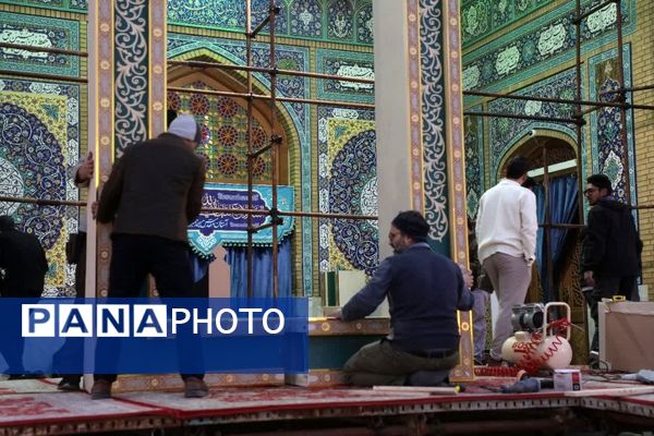 حال و هوای مسجد جمکران قبل از برپایی جشن‌ نیمه شعبان