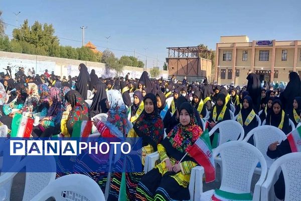 مانور یاوران انقلاب دانش‌آموزان عشایری