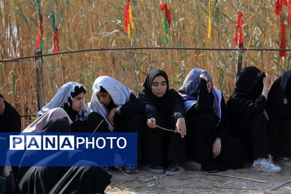 حال و هوای دختران هنرستانی قم در بازدید از یادمان‌های عملیاتی جنوب کشور