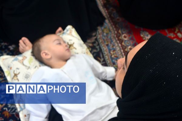 شیرخوارگان عهد سربازی امام‌زمان را در مصلی نسیم‌شهر بستند