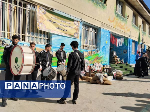 دبیرستان نجم میزبان پیکر یک شهید گمنام شد