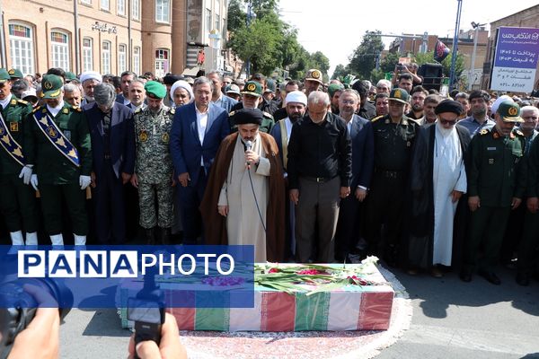 تشییع پیکر شهید نارنجی در ارومیه