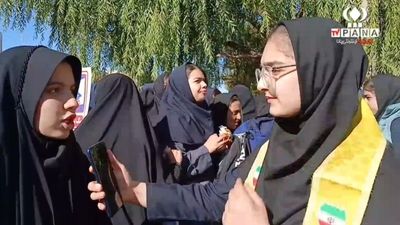 روایت حضور دانش‌آموزی از هشترود 