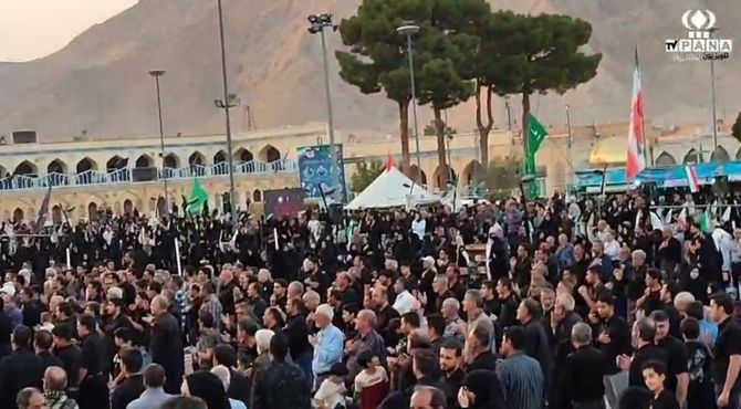 برگزاری مراسم جاماندگان اربعین حسینی شهرضا با حضور پرشور عزاداران و شعار «انا علی العهد» 