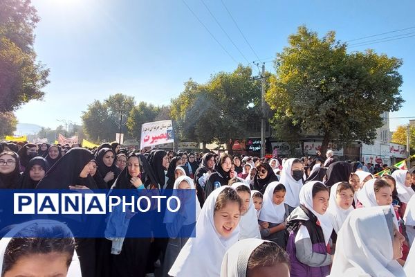 راهپیمایی روز ۱۳ آبان در شهرستان سملقان