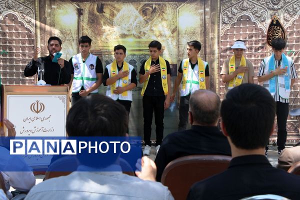 بازدید مشاور وزیر از موکب‌های سازمان دانش‌آموزی آذربایجان غربی
