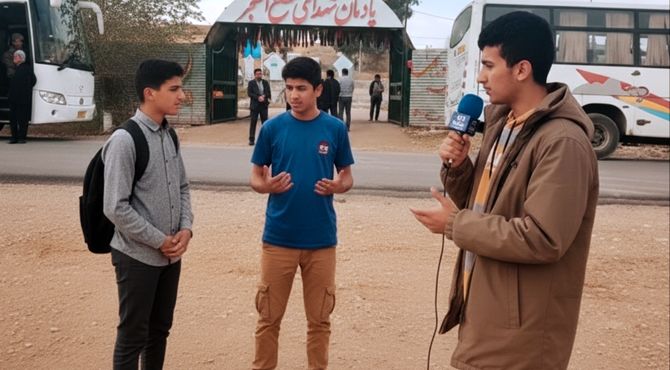 یادواره عملیات مطلع‌الفجر با حضور دانش‌آموزان کرمانشاهی