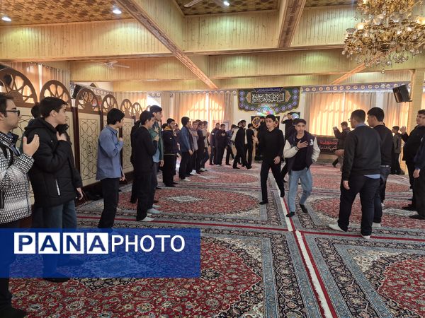 مدرسه شهید رجایی در عزای فاطمه(س) نوای سینه‌زنی سرداد