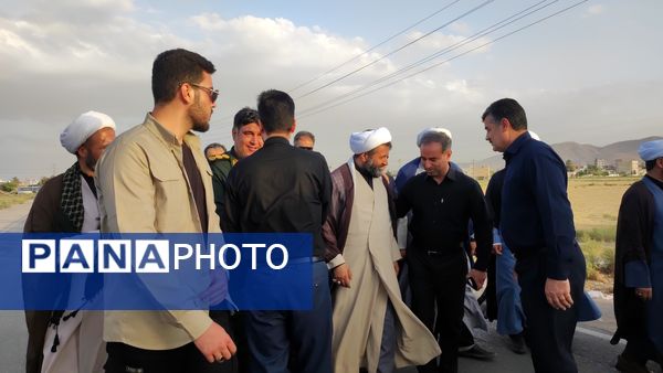 پیاده‌روی جاماندگان اربعین حسینی حرم تا حرم در شهرستان شیروان