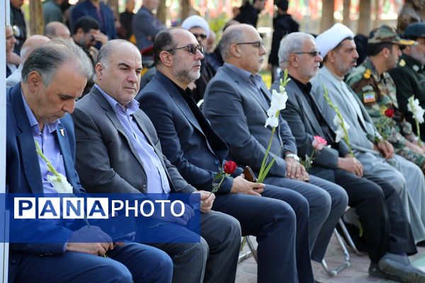 آیین استقبال از پیکرهای مطهر شهدای گمنام در بهشت معصومه(س)