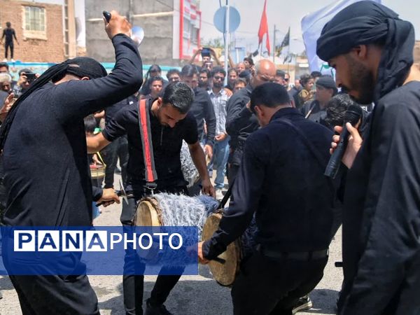 تلاش پرشور نوکران و پیرغلامان اباعبدالله الحسین در روستای فدافن
